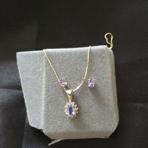 Necklace with matching earrings
